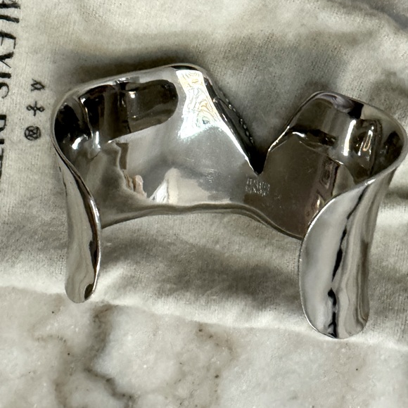 💎 Alexis Bittar Miss Havisham Torn Cuff with Pave Crystals - Picture 3 of 6